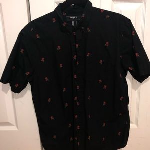 Short Sleeve Shirt from Forever21  with Rose Print